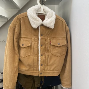Levis brun vinterjacka. - Använd en gång. Säljer för att det inte är min stil nu mera.  Väldigt overzised så passar många olika kroppar. 