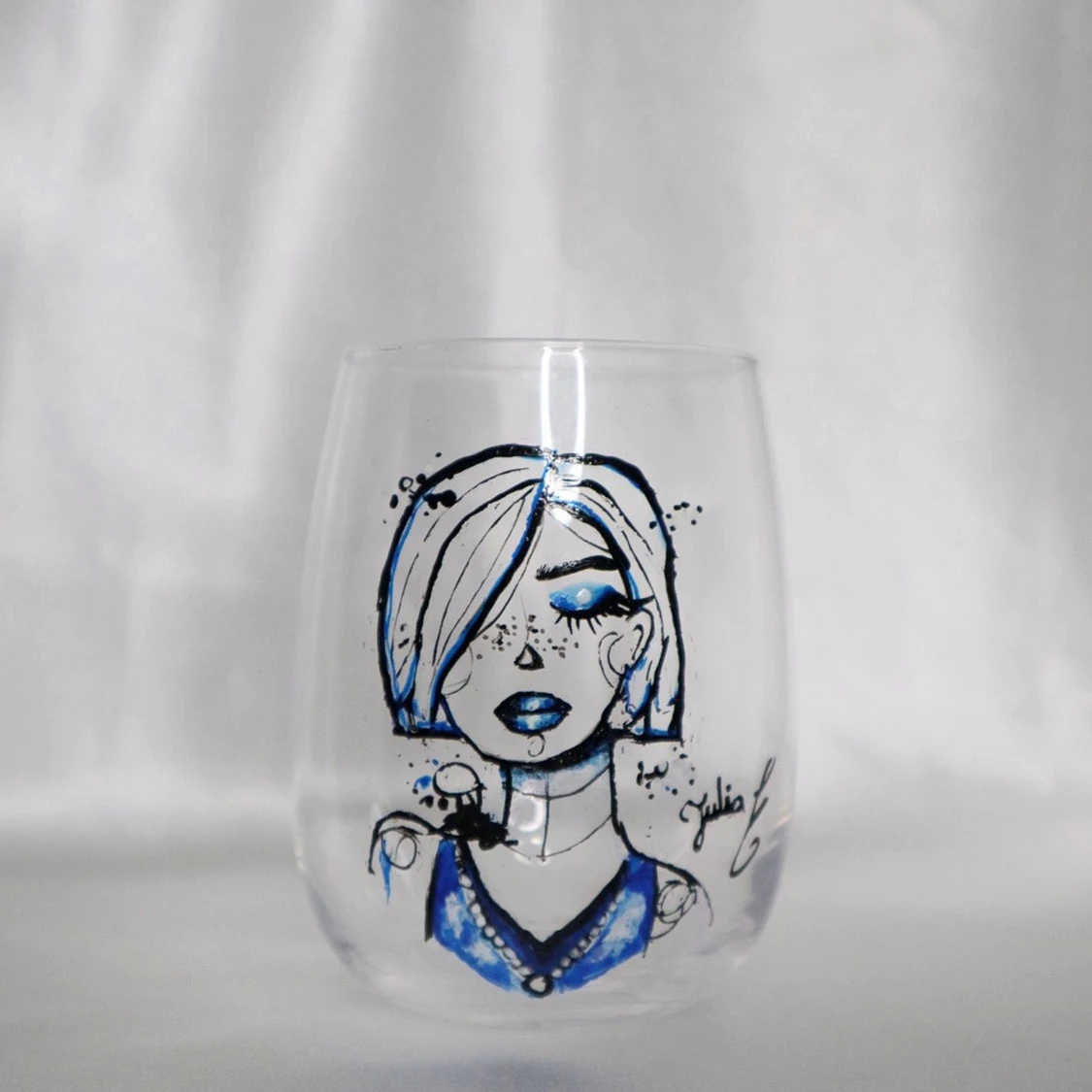 Handmålat glas 
