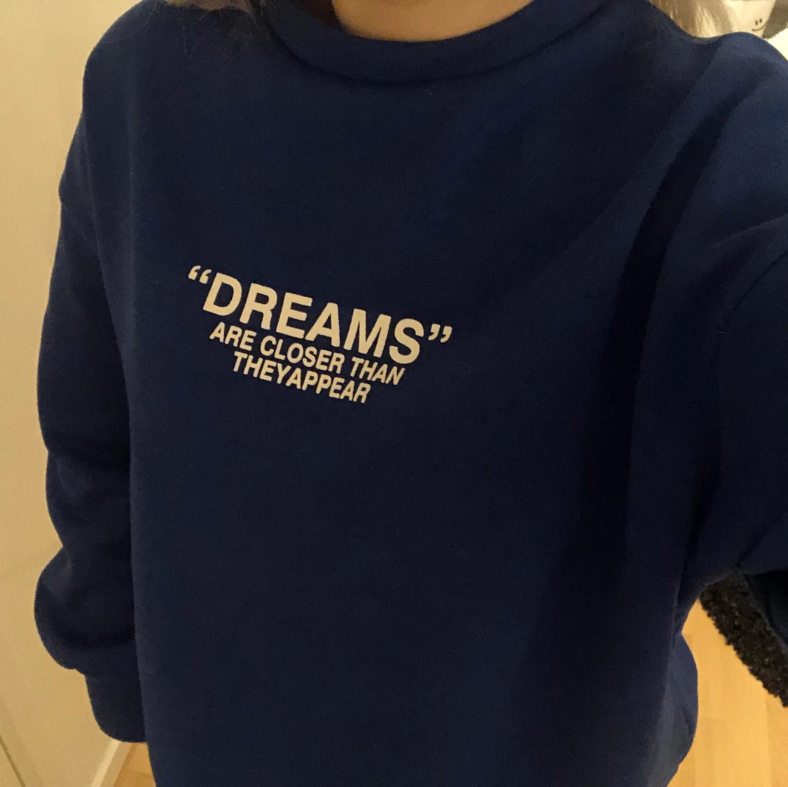 Blå snygg sweatshirt  - 90