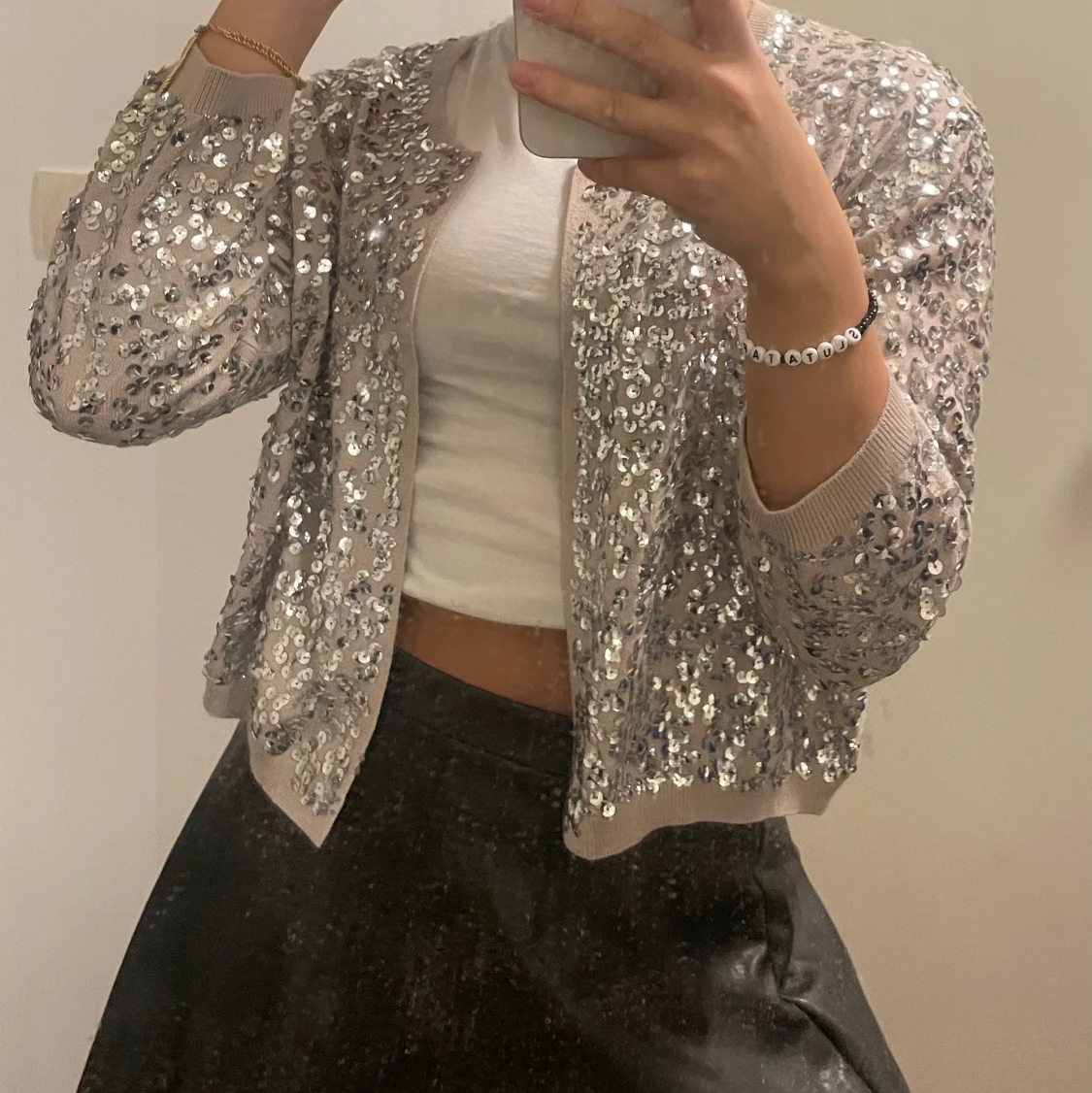 Skinn kjol & kofta  - 90