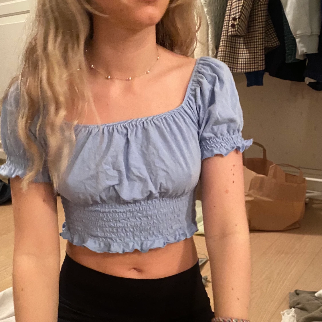 Blå topp från monki - 90