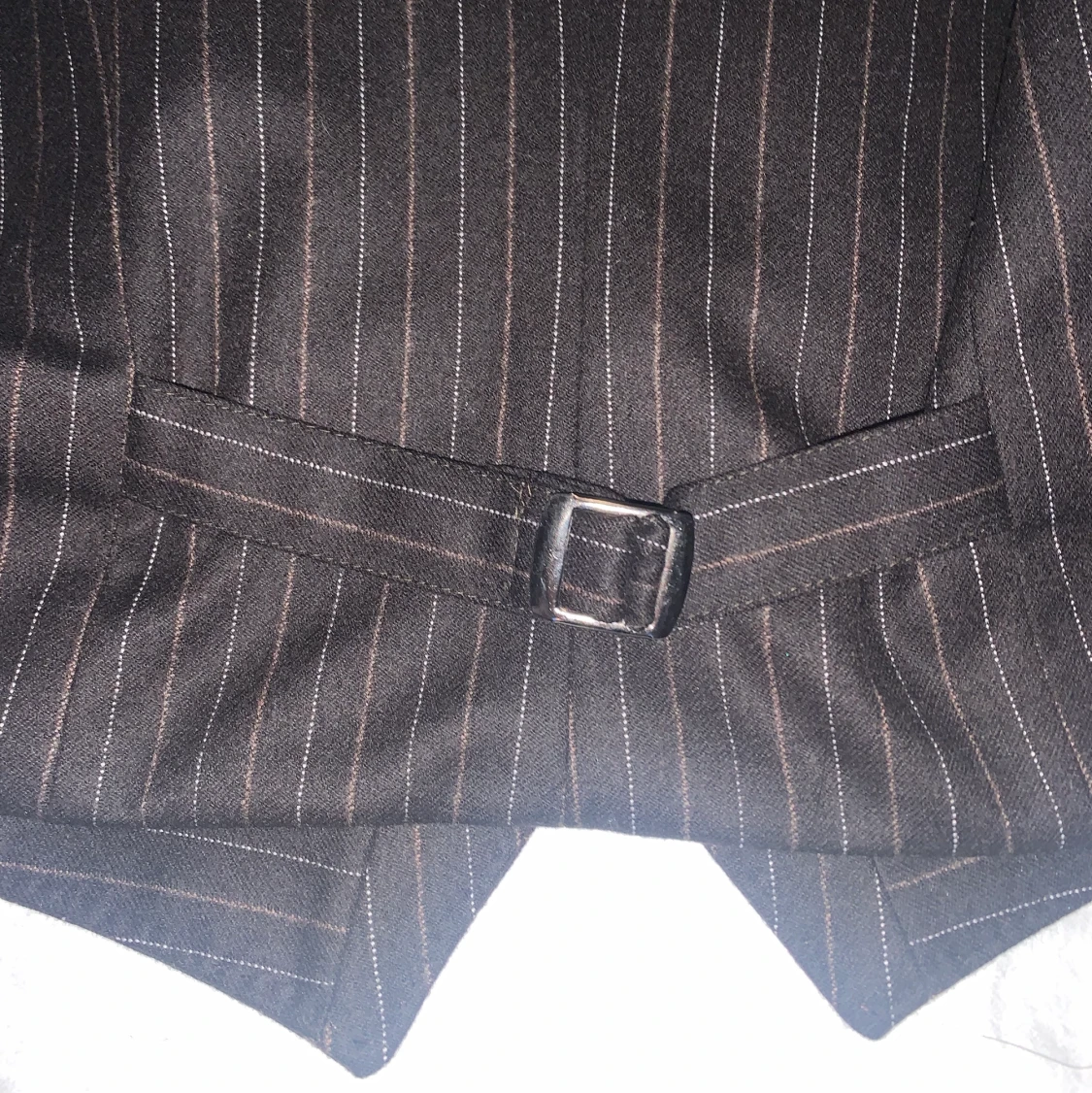 Brun randig kostymväst  - 91