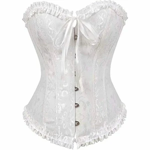 Vit korsett - Använd 1 gång , köpte den i Paris , frakt ingår i priset 