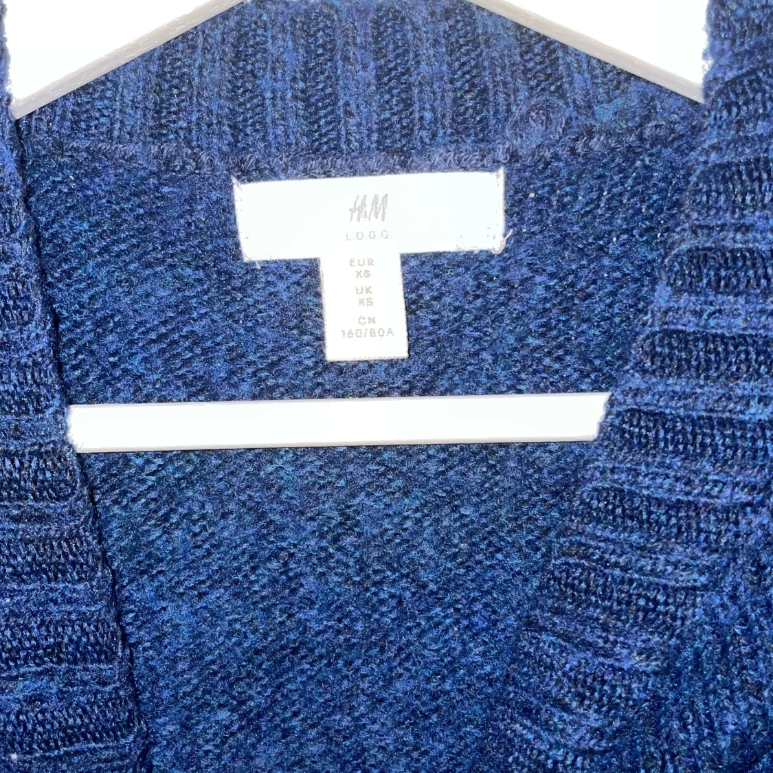  superfin mörkblå trendig stickad tröja⚡️ - 91