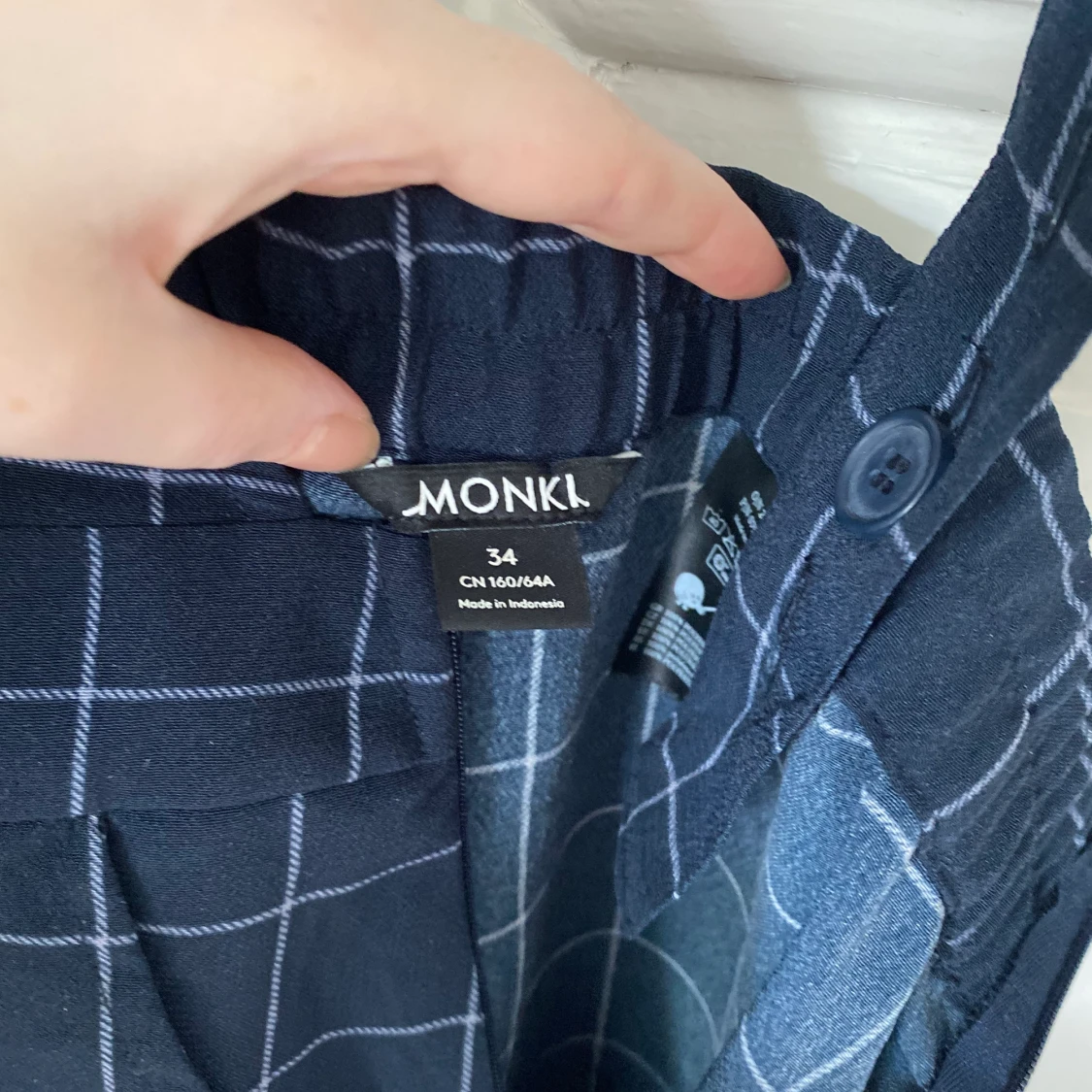 Rutiga Hängselbyxor  - 91