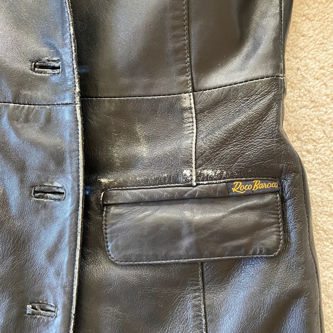 Vintage läderjacka - 90