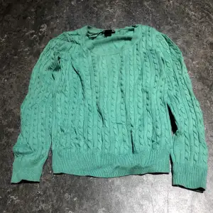 Tröja grön H&M allround tröja höst/vinter bh till vår/sommar utan. bh.