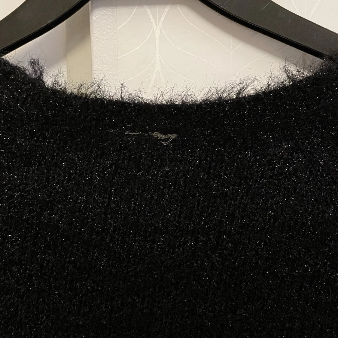 Svart, glittrig, stickad tröja - 91