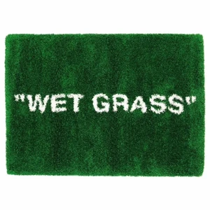 WET GRASS MATTA VIRGIL ABLOH - INTRESSEKOLL på min matta från IKEA X Virgil Abloh droppet 2019. Den har varit i mitt rum under ett år ungefär, men är i väldigt bra skick. Hade kemtvättats vid försäljning. Säljs ny för $800 på StockX.