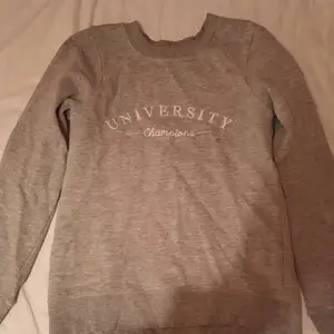 Jättefin grå sweatshirt från Gina Tricot i bra skick🥰