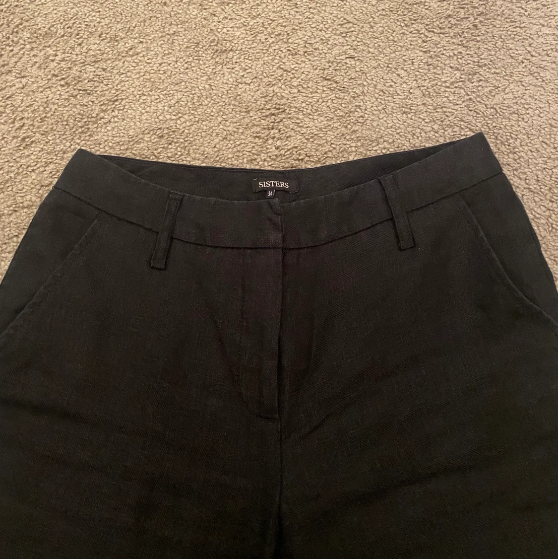 Svarta linne byxor  - 91