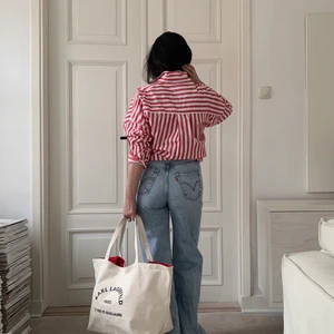 Levis ribcage wideleg - Levisjeans wideleg ljusblåa storlek 24.    För flera intresserade, buda i kommentarerna✨✨✨