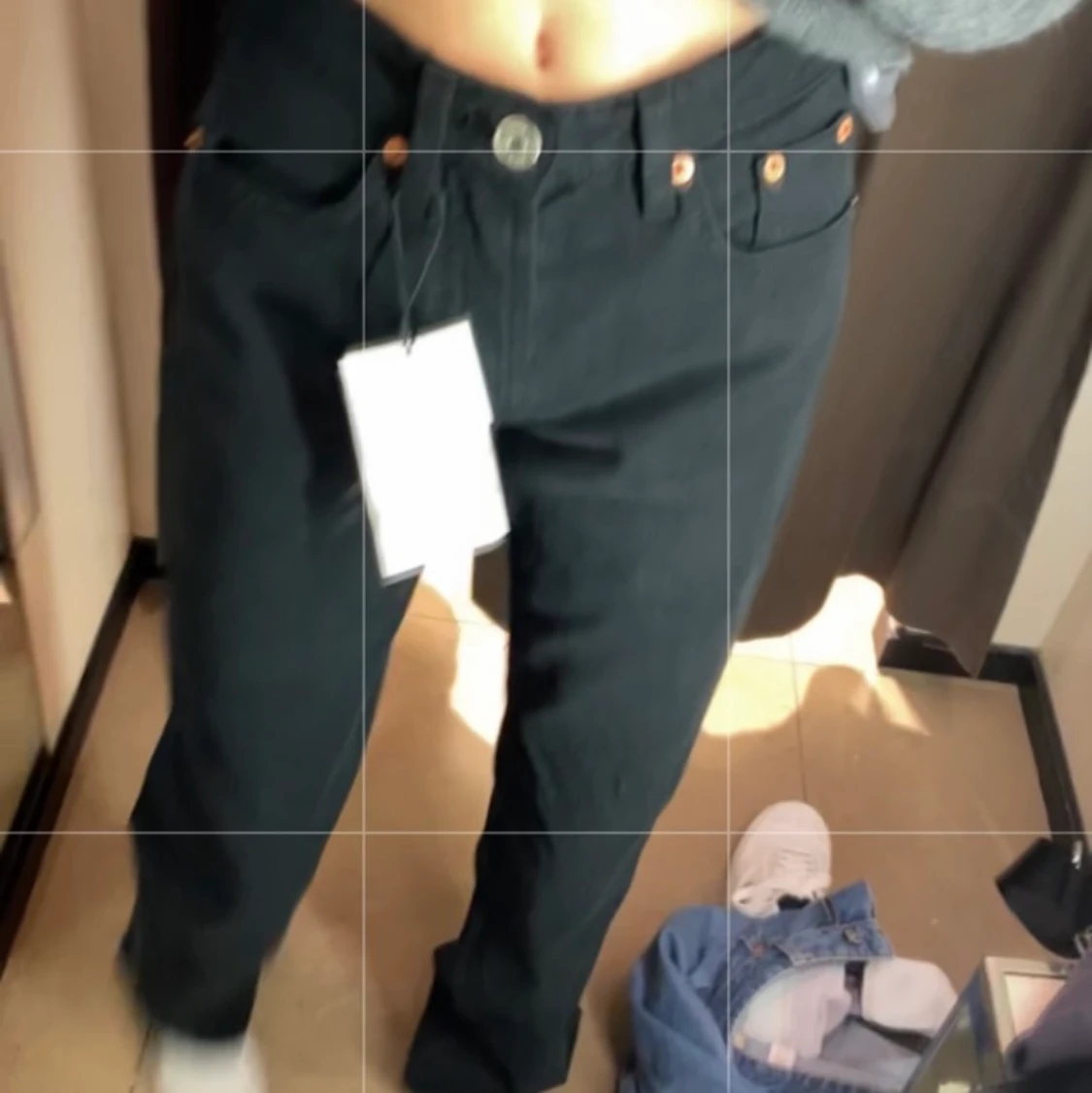 Mid Rise straight jeans  - 90