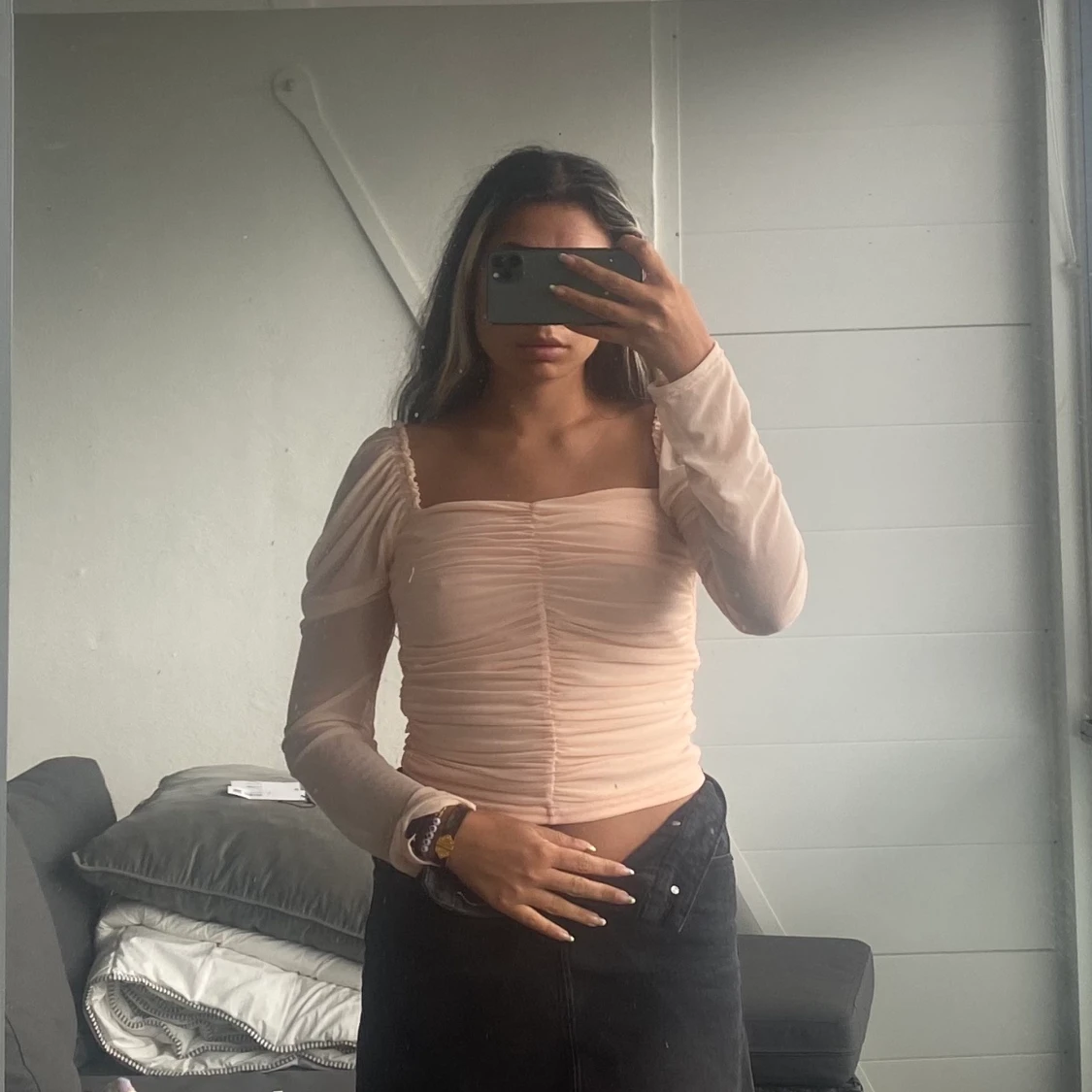 Periskofärgad blus - 90