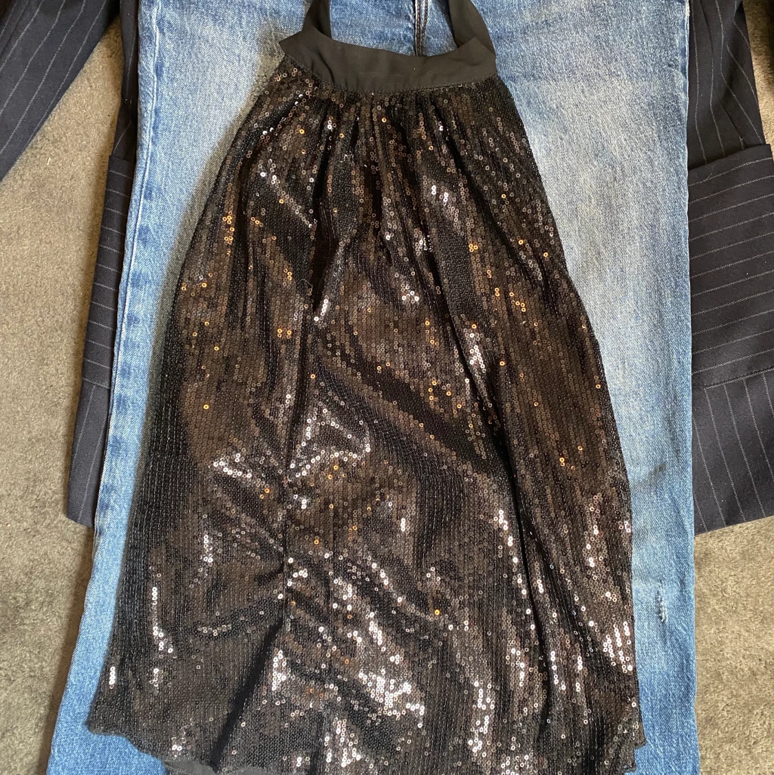 Halternecktopp storlek S 