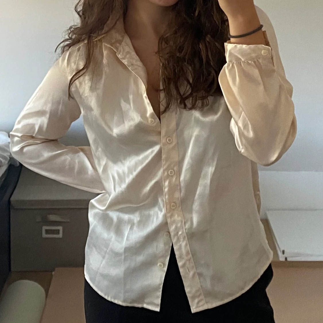 Satinskjorta Swedish Design strl XS - 91