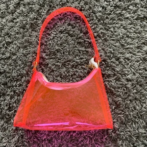 Rosa genomskinlig alexväska  - Rosa axelväska 