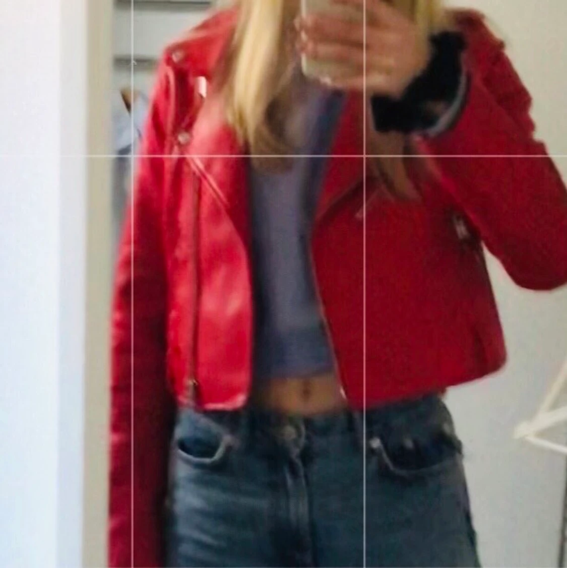 Jättefin skinnjacka💓