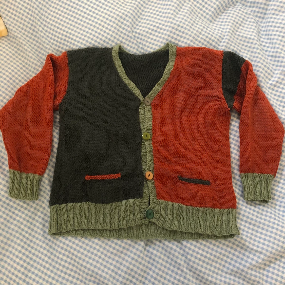 Stickad cardigan 