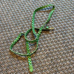 Skärp - Grönt flätat skärp