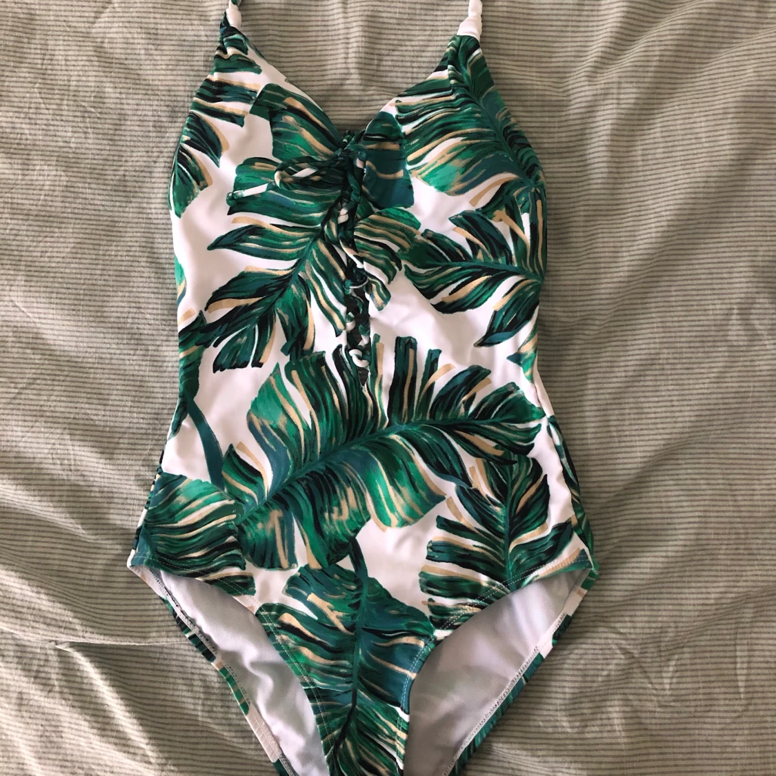 Baddräkt med palmmönster - 91