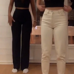 Svarta kostymbyxor - Säljer dessa snygga svarta kostymbyxor från hm i strl XS/34 men passar en 36/S också använda några gånger 