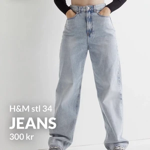 Jeans  - Jättefina blåa baggy jeans från H&M. Stl 34, passar även dig som är 36. Endast använda en gång. Frakt tillkommer!