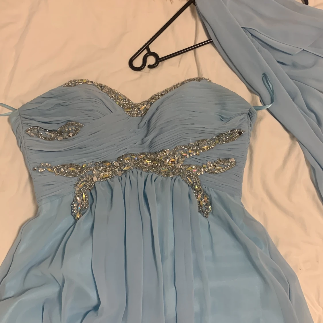 Blå klänning i storlek 36-40  - 90