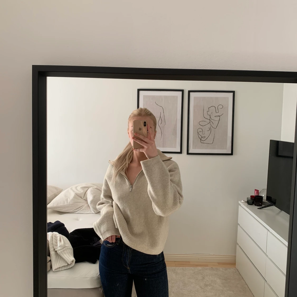 Beige tröja från hm  - 90