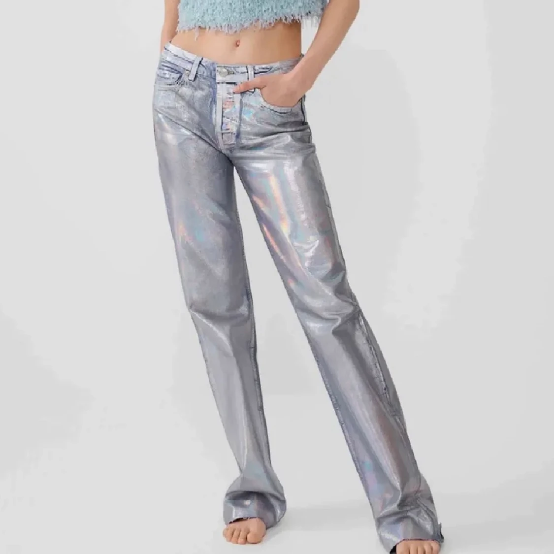 Holographic Zara jeans - 90