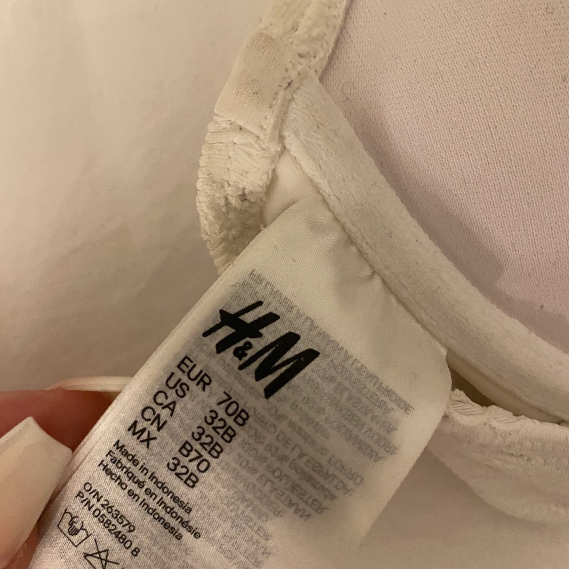 Vit bikini med push-up - 91