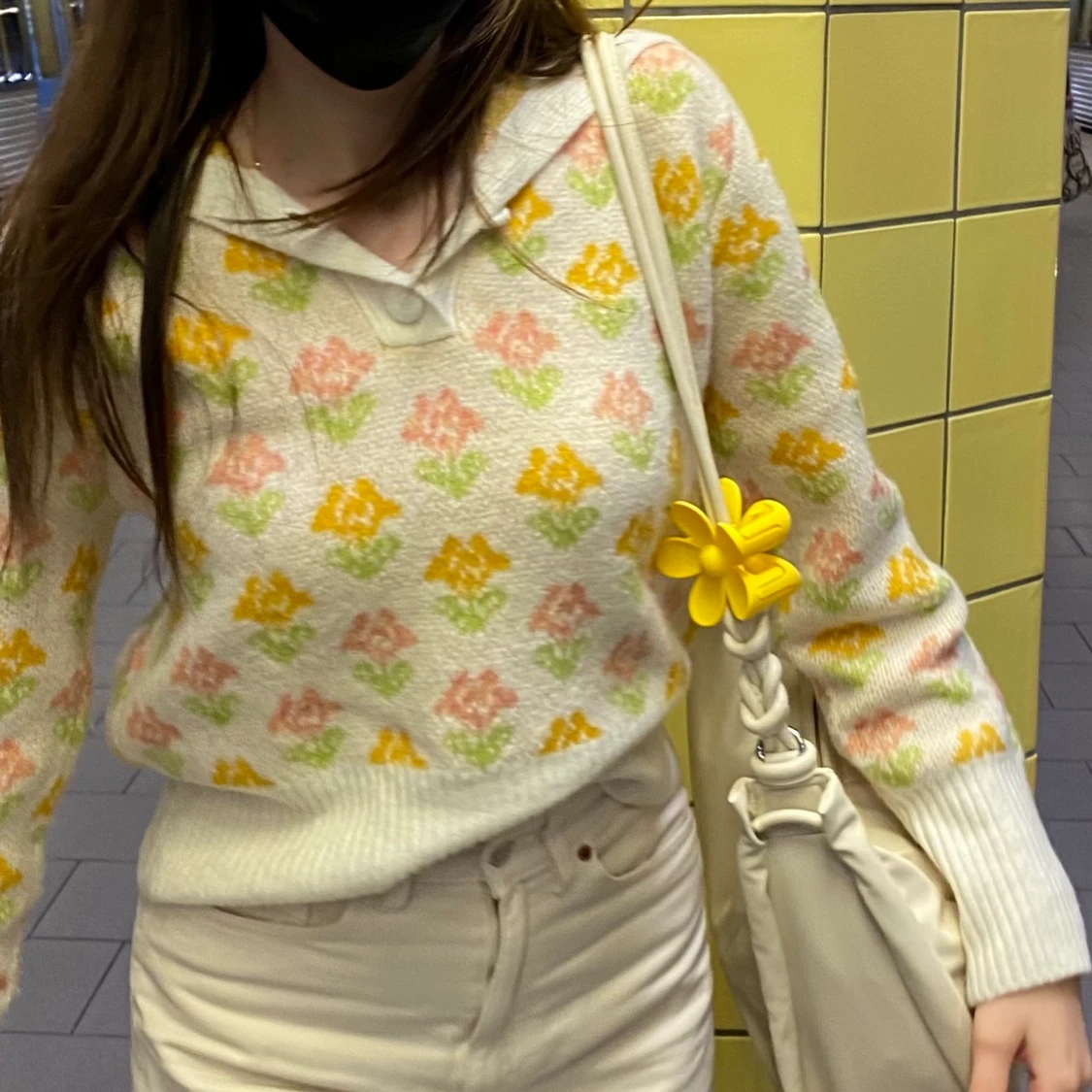 Slutsåld zara stickad tröja  - 90