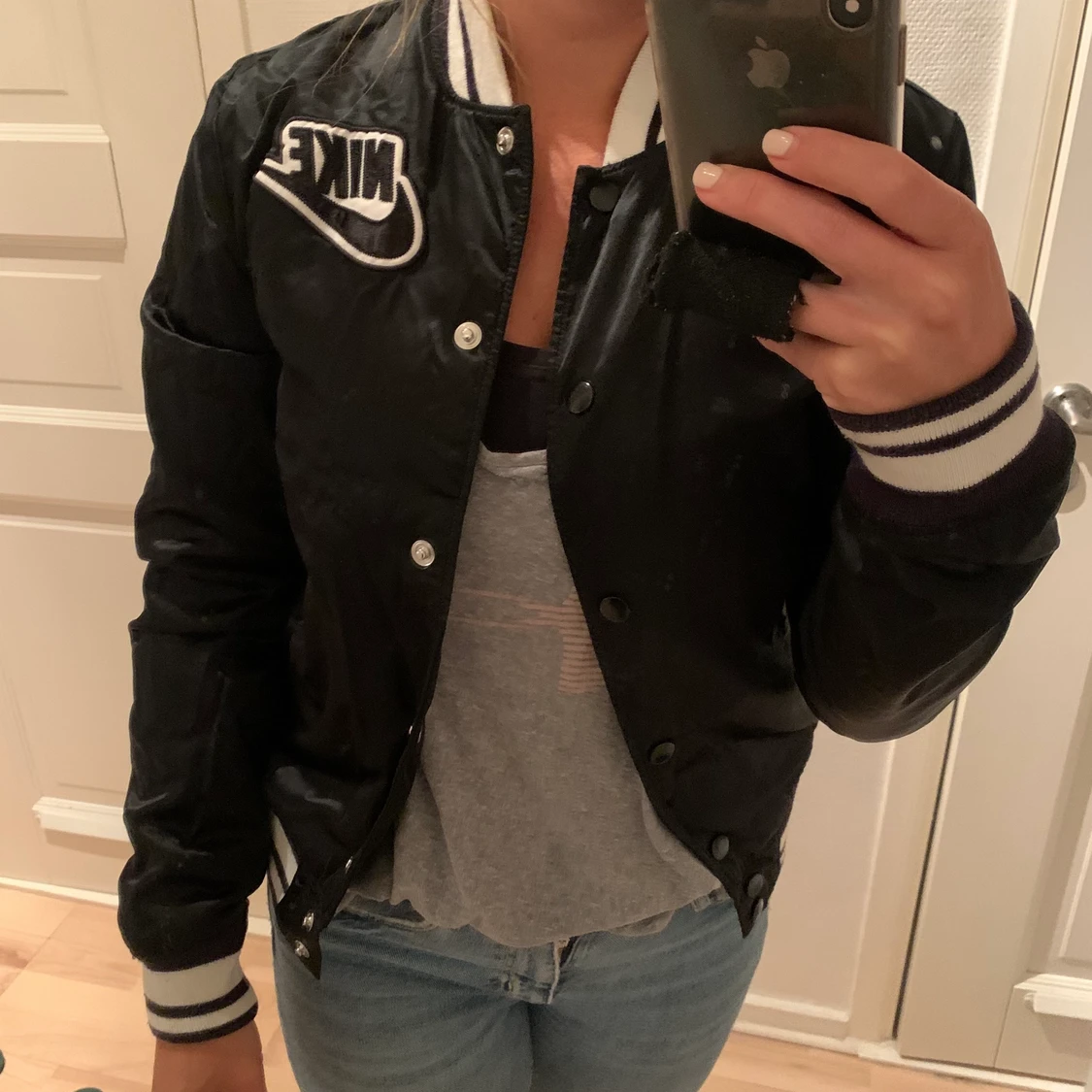 Vintage Nike baseballjacka i storlek s - 91