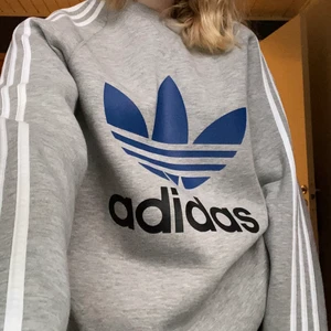 Adidaströja - Collegetröja från adidas, det står storlek S i tröjan men den sitter ganska oversized på mig som vanligtvis har storlek S i damkläder.  Så skulle säga att de passar S-L beroende på hur man vill att den ska sitta 💕💕💕