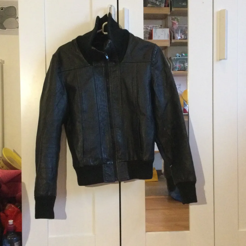 Skinnjacka strl S, japanskt märkning, 70-tal. Ralph Lauren Leather Jacket Vintage. . Jackor.