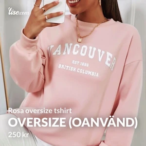 Oversize t shirt  - Oanvänd rosa shirt ( gratis frakt)💕