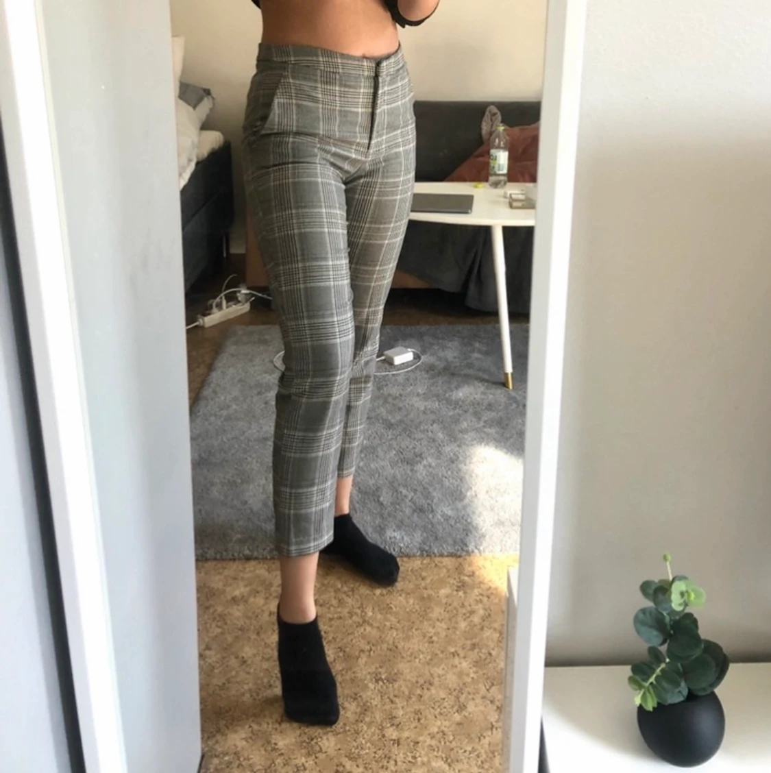 Rutiga kostymbyxor - 90