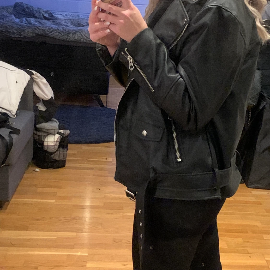 Oversized skinnjacka - 90