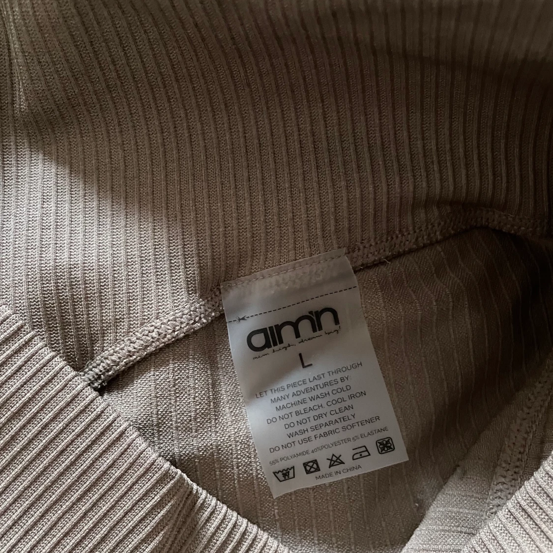 ESPRESSO RIBBED SEAMLESS TIGHTS - 91