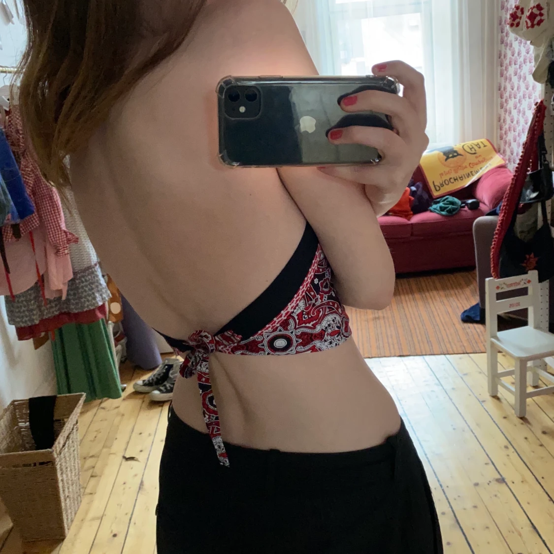 Halterneck linne - 90