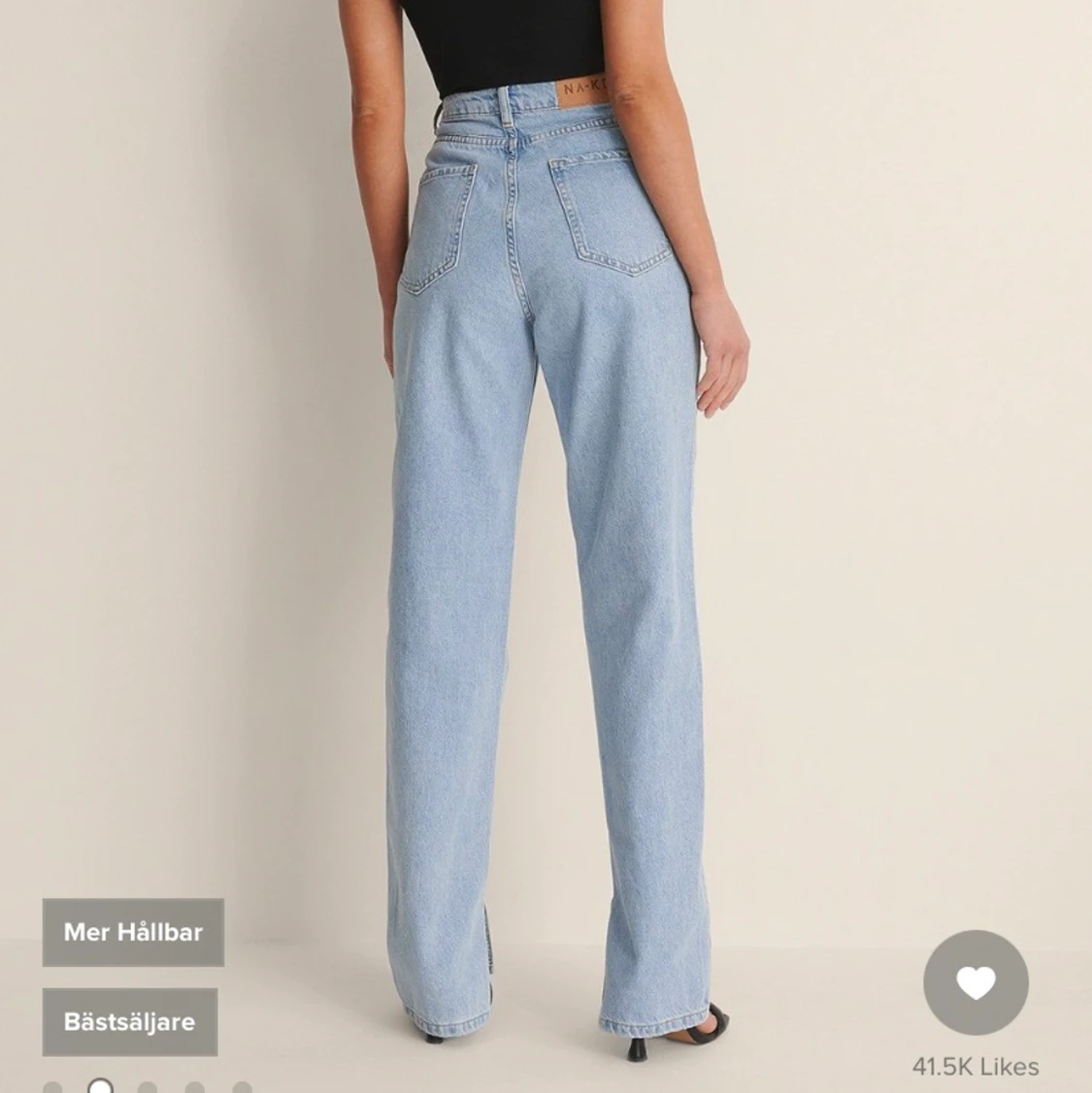 Jeans med slits - 90