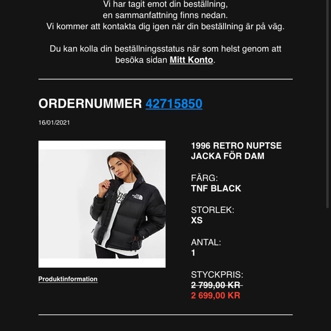 North face jacka  - 90