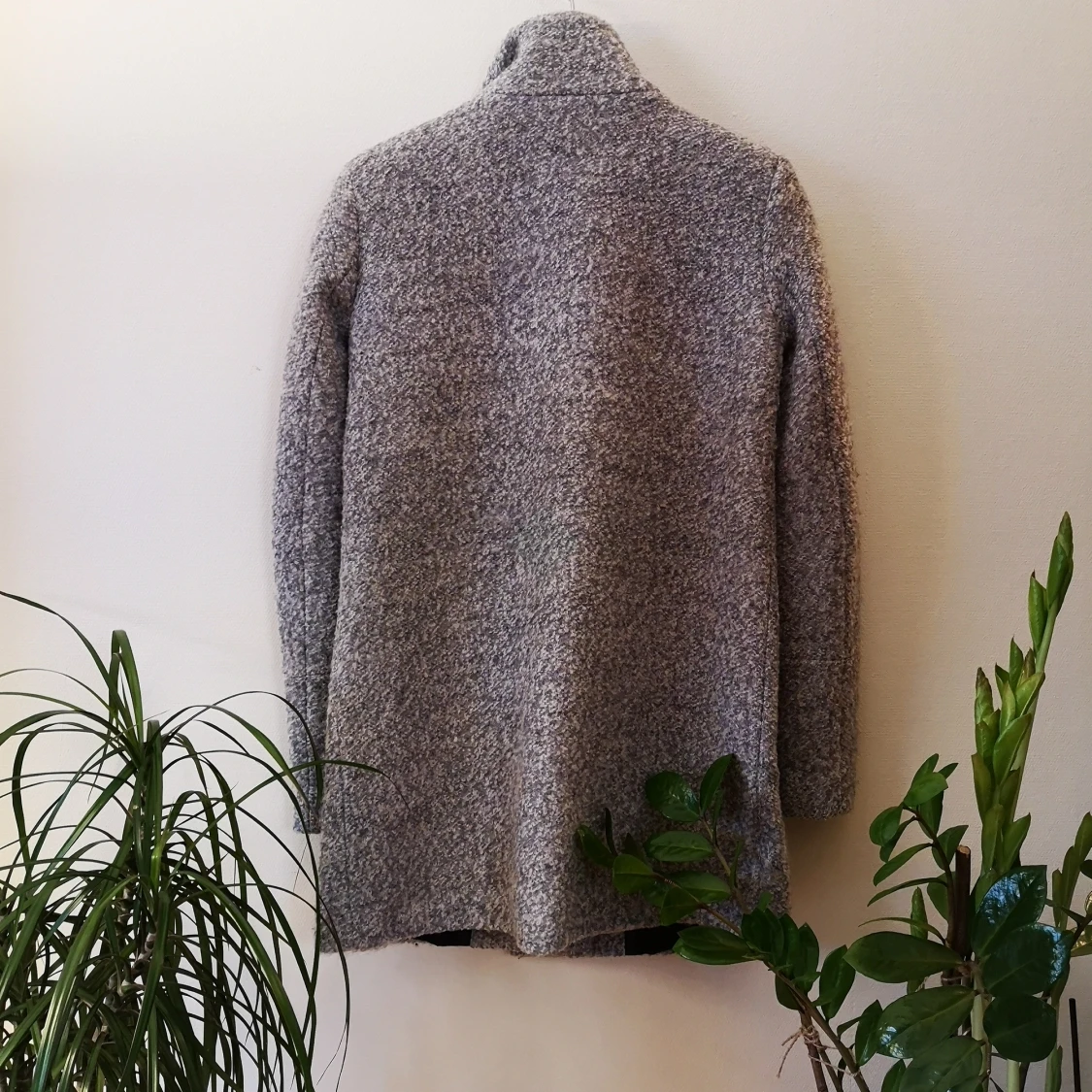 Only grå jacka i ullmix - 90