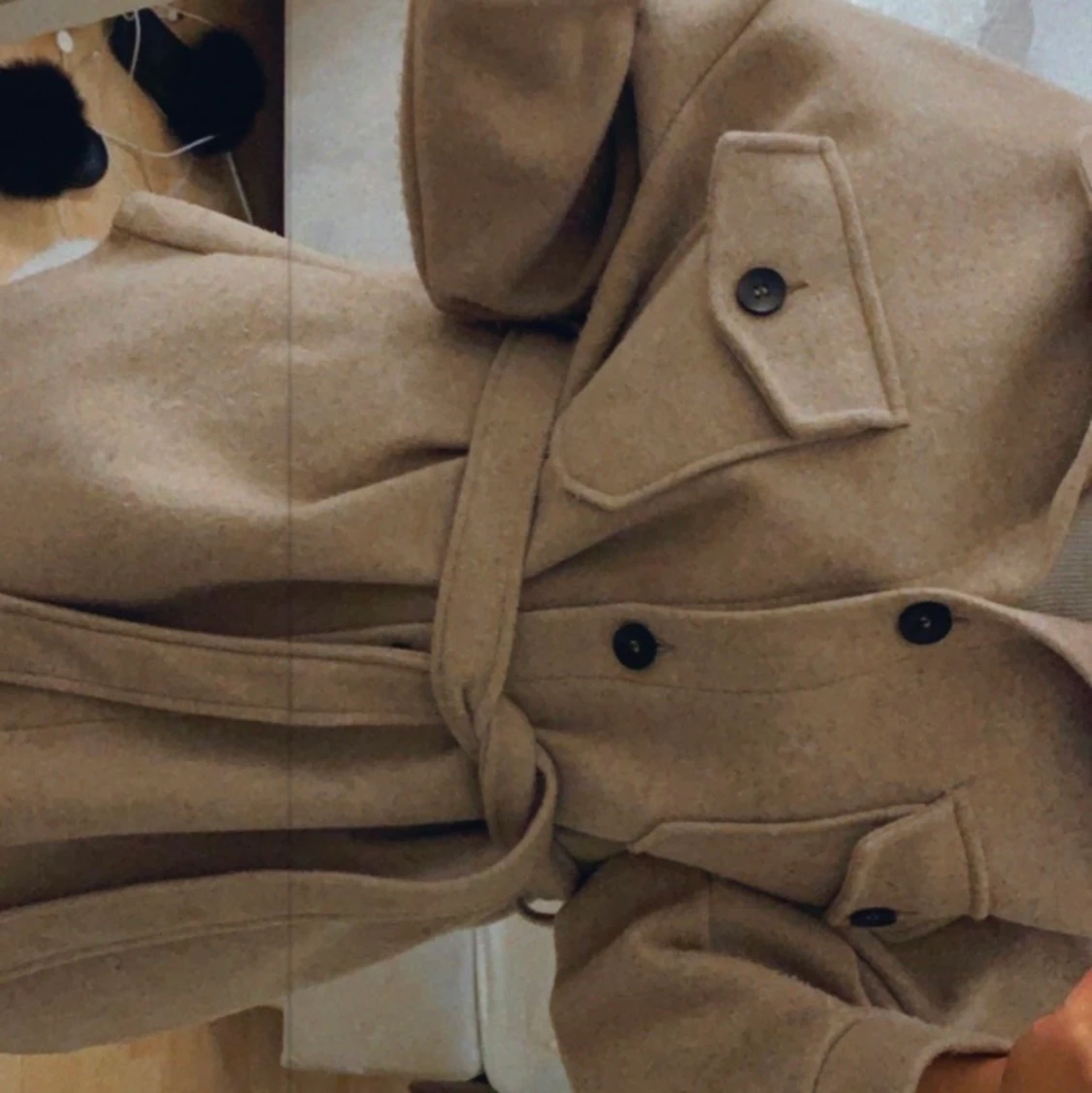 Säljer min super fina beiga kappa  - 91