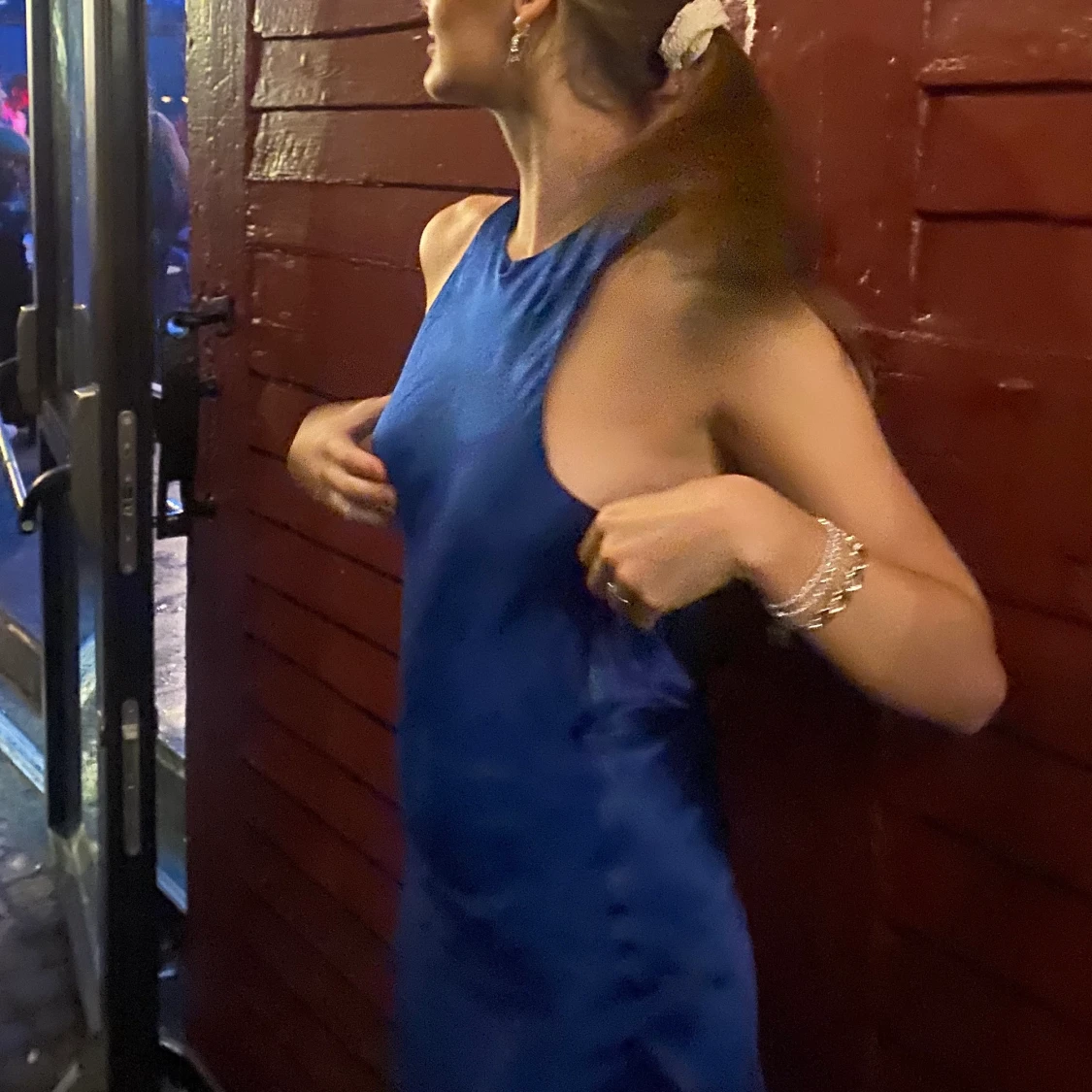 Zara satin klänning 