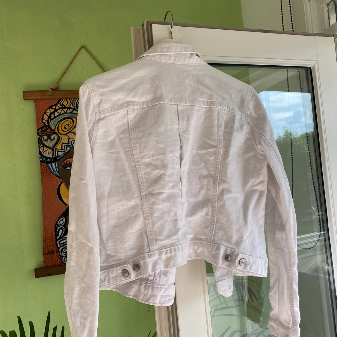 Hvid Denim Jakke  - 91