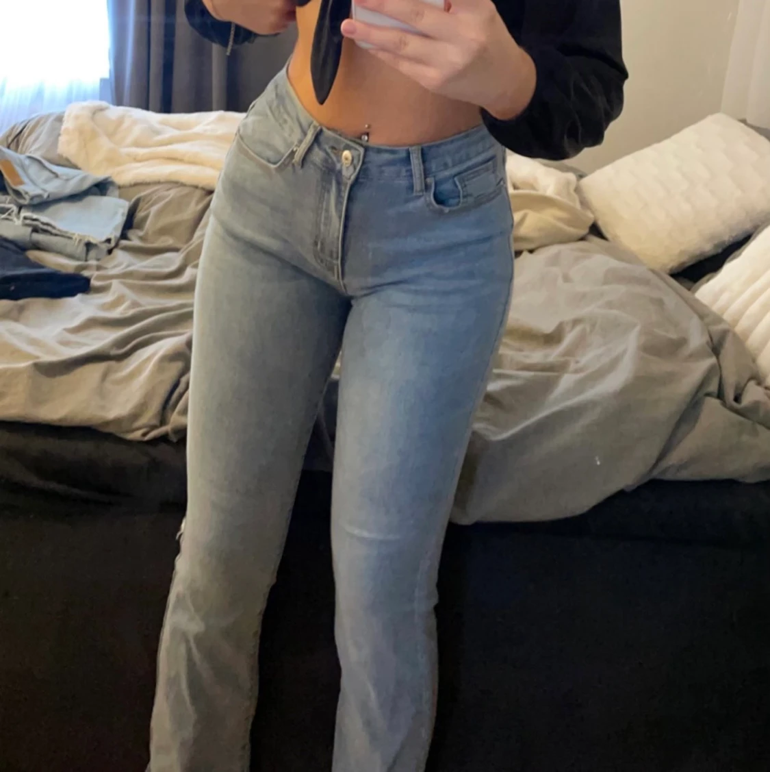 Flared jeans