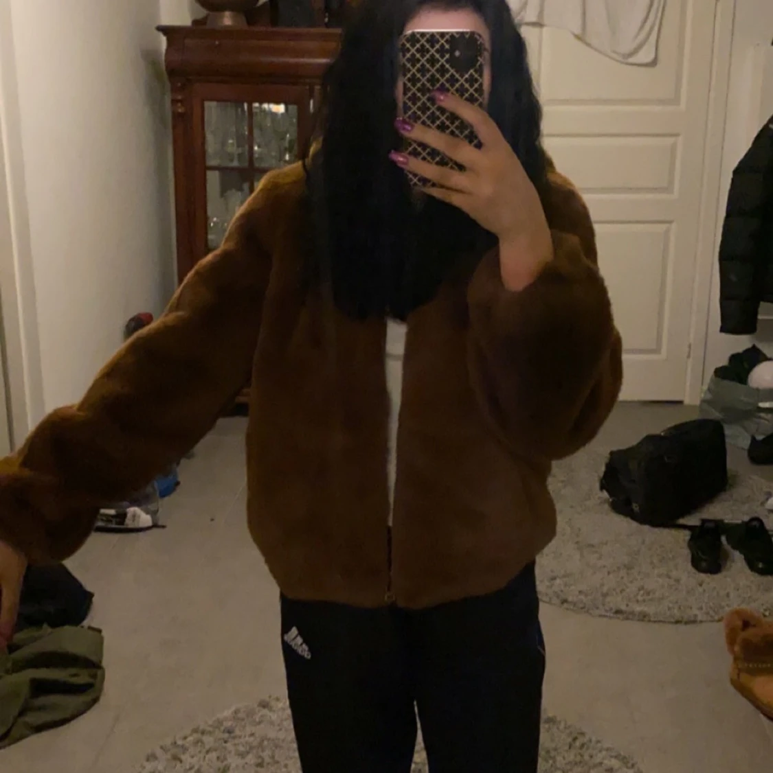 NA-KD pälsjacka strl M  - 90