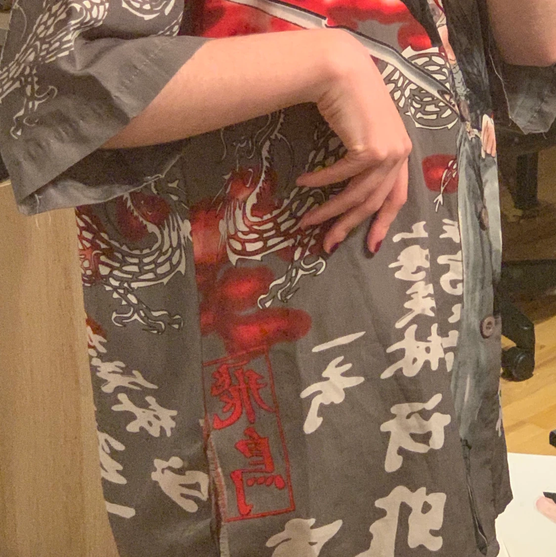 Graphic Manga T Shirtsleeved Shirt  - 90