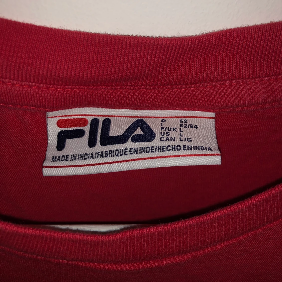 Röd Fila T-Shirt - 90